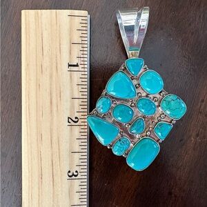 Jay King Turquoise Sterling Silver DTR 925 Pendant